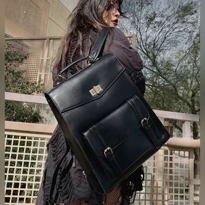 Ecosusi Daisy Vintage Vegan Leather Laptop Bag